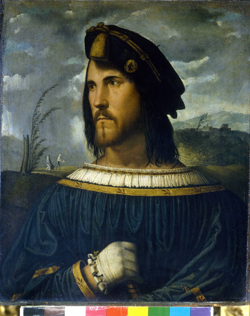 سيزار بورجيا (1475-1507). اللوحة التي كتبها Altobello Melone القرن السادس عشر. أكاديمية كارارا. بيرغامو بواسطة التوبيلو البطيخ
