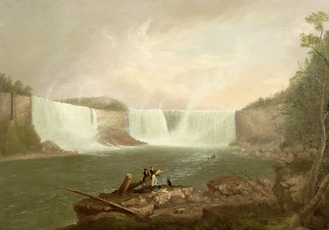 نياجرا: الشلالات الأمريكية ، c.1821 بواسطة علوان فيشر