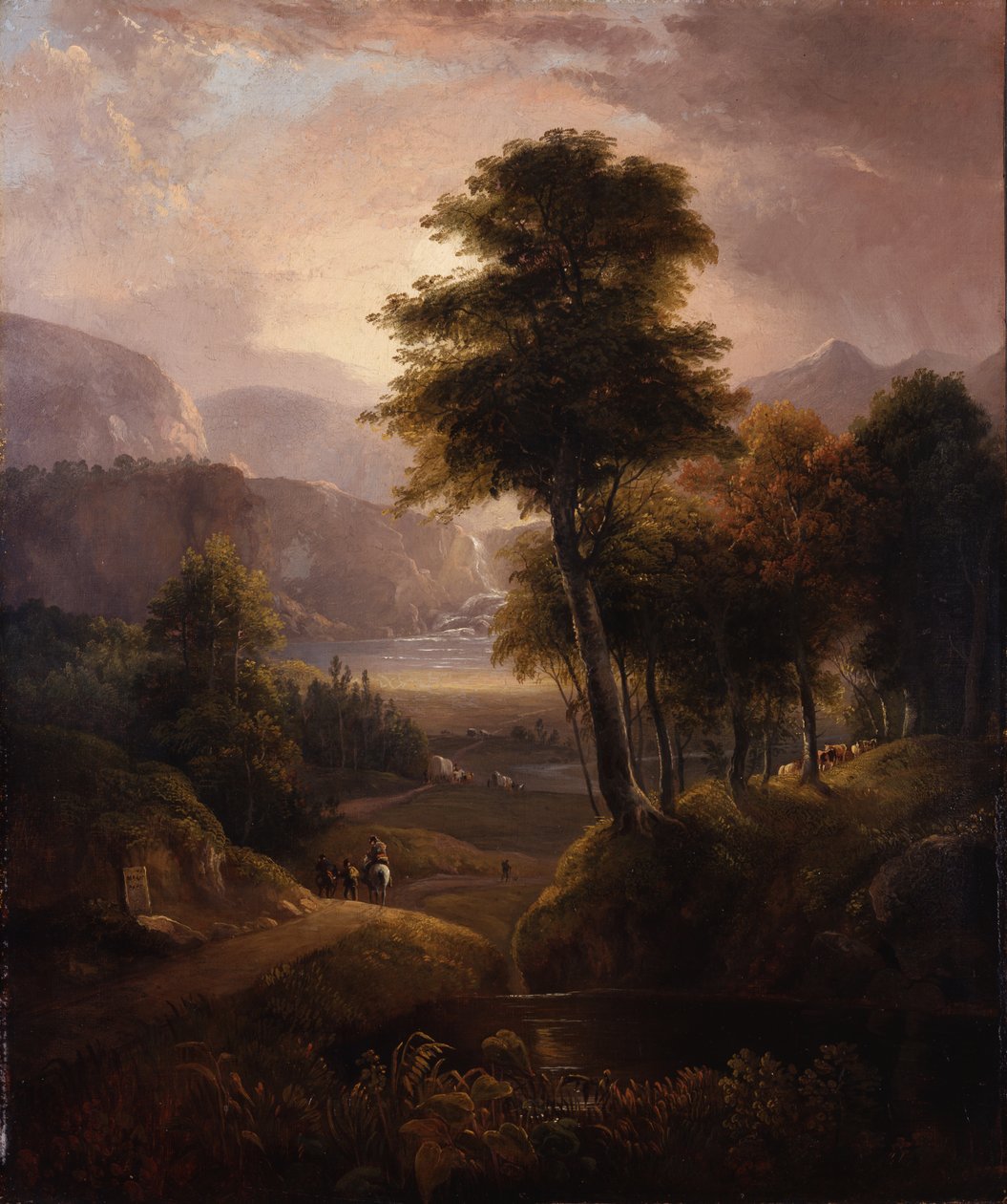 عربات مغطاة في جبال الروكي ، 1837 بواسطة علوان فيشر