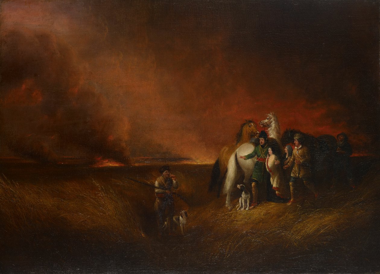 المرج على النار 1827. بواسطة علوان فيشر