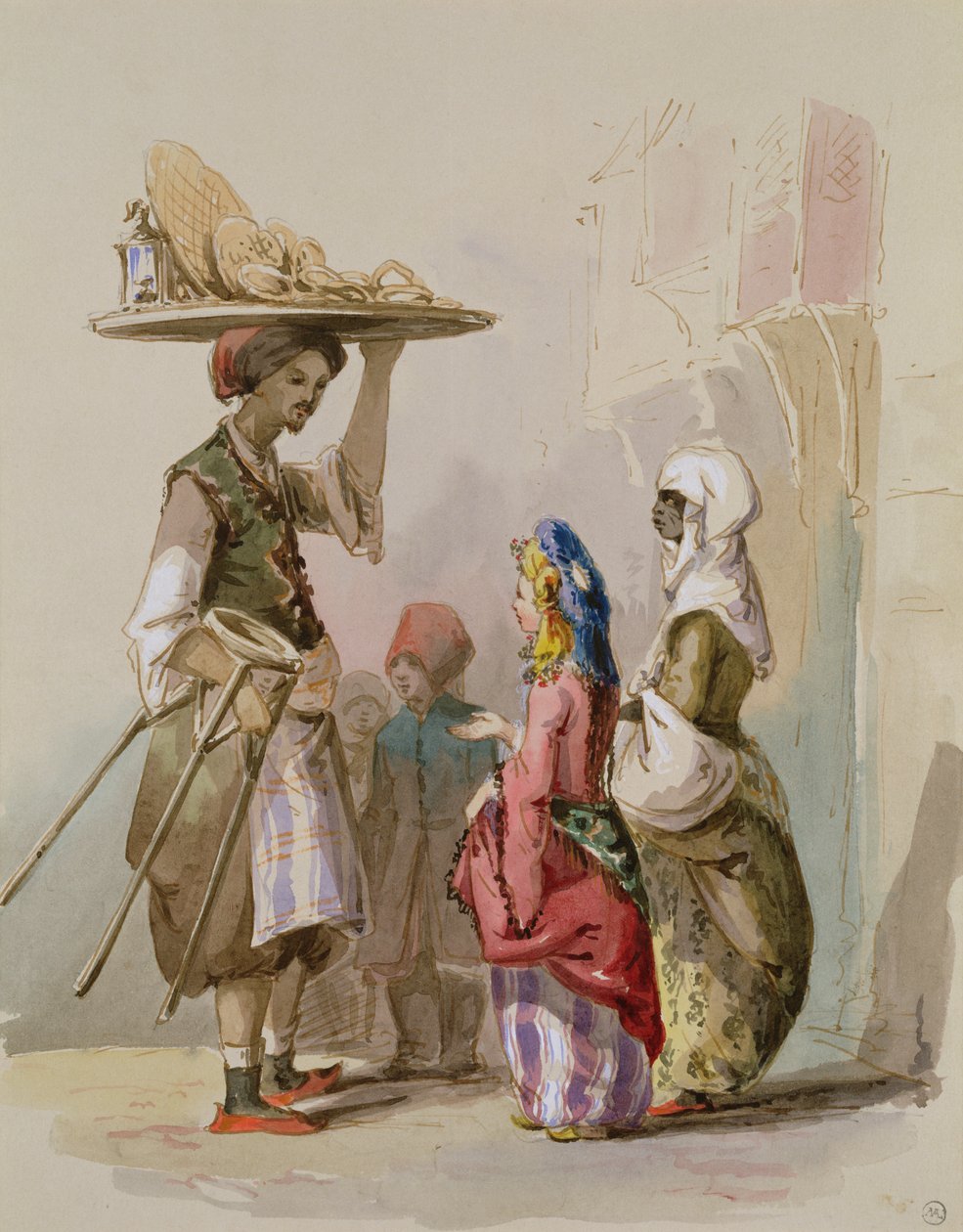 بائع وعاء ، ج .1855 بواسطة أماديو بريزيوسي