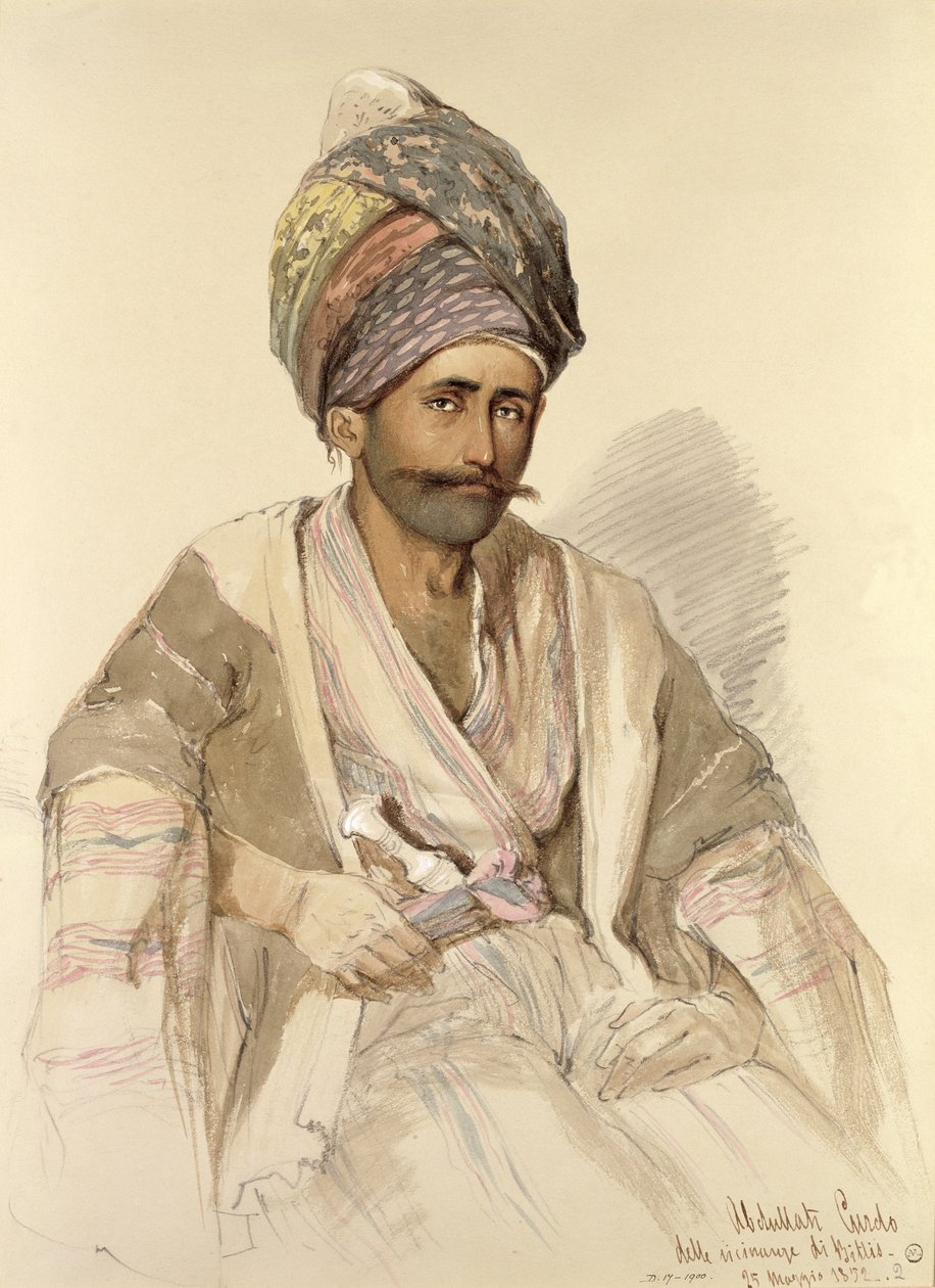 عبد الله - كردي من بيتليس ، 1852 بواسطة أماديو بريزيوسي