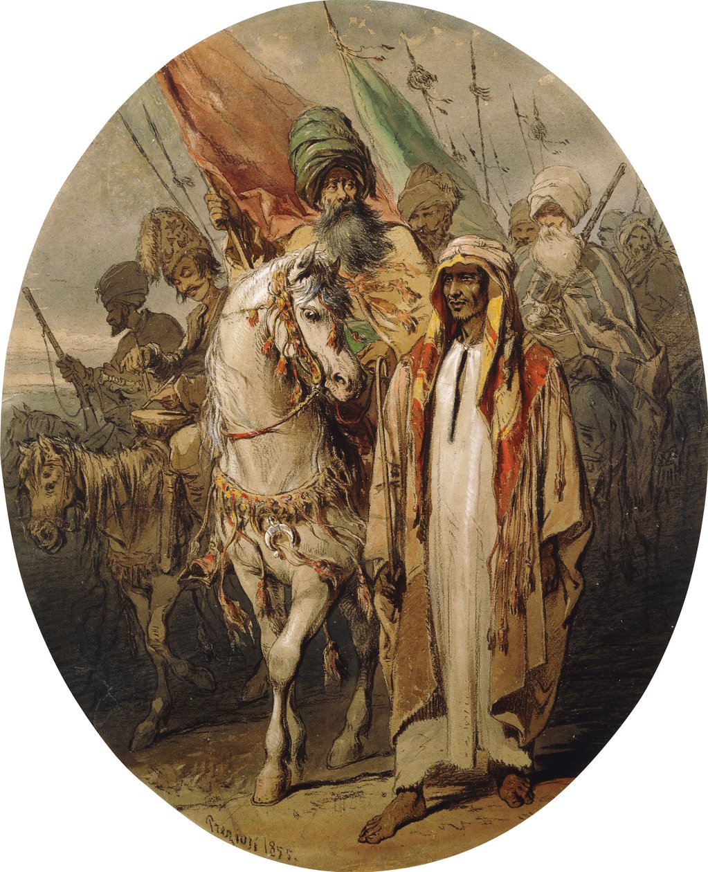 تقدم المحاربون العرب ، 1855 بواسطة أماديو بريزيوسي