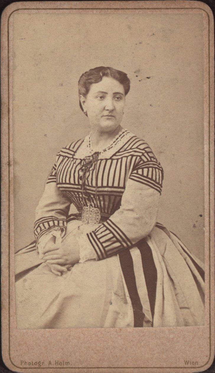 صورة لمغني الأوبرا كارلوتا باتي 1835-1889. بواسطة امند خوذة