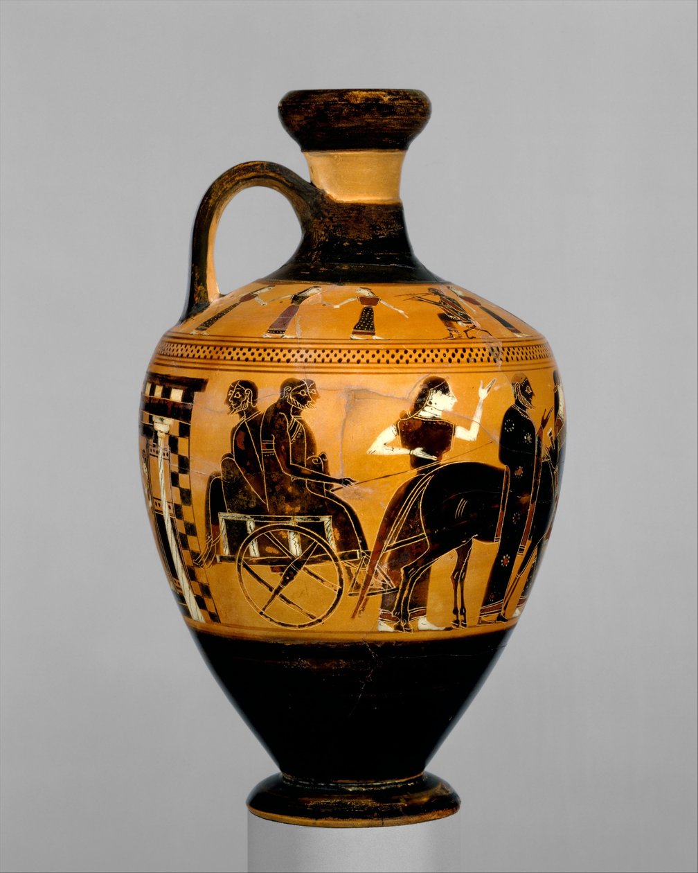 Lekythos ، c.550-530 قبل الميلاد (الطين) بواسطة أماسيس رسام