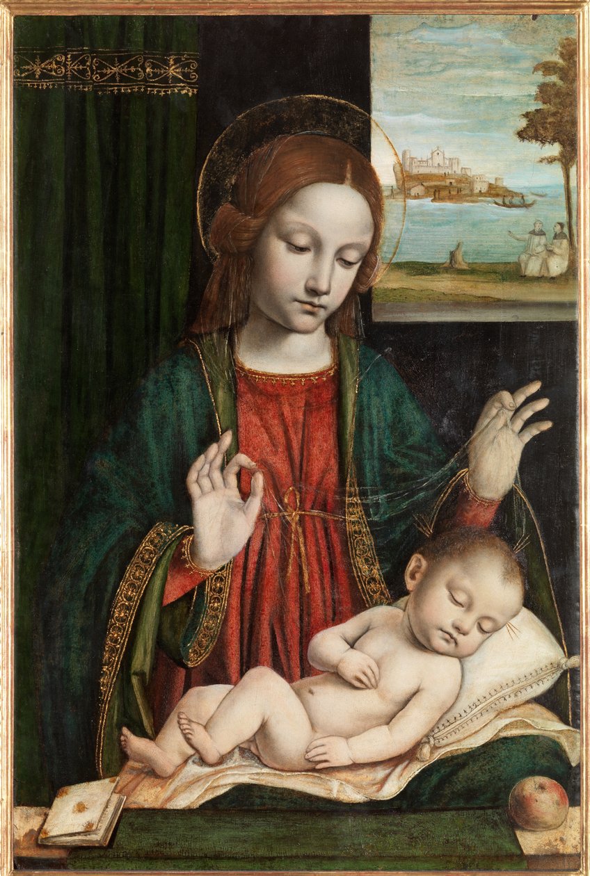 Madonna and Sleeping Child (Madonna of the Veil) بواسطة أمبروجيو دا فوسانو (1460 1523)