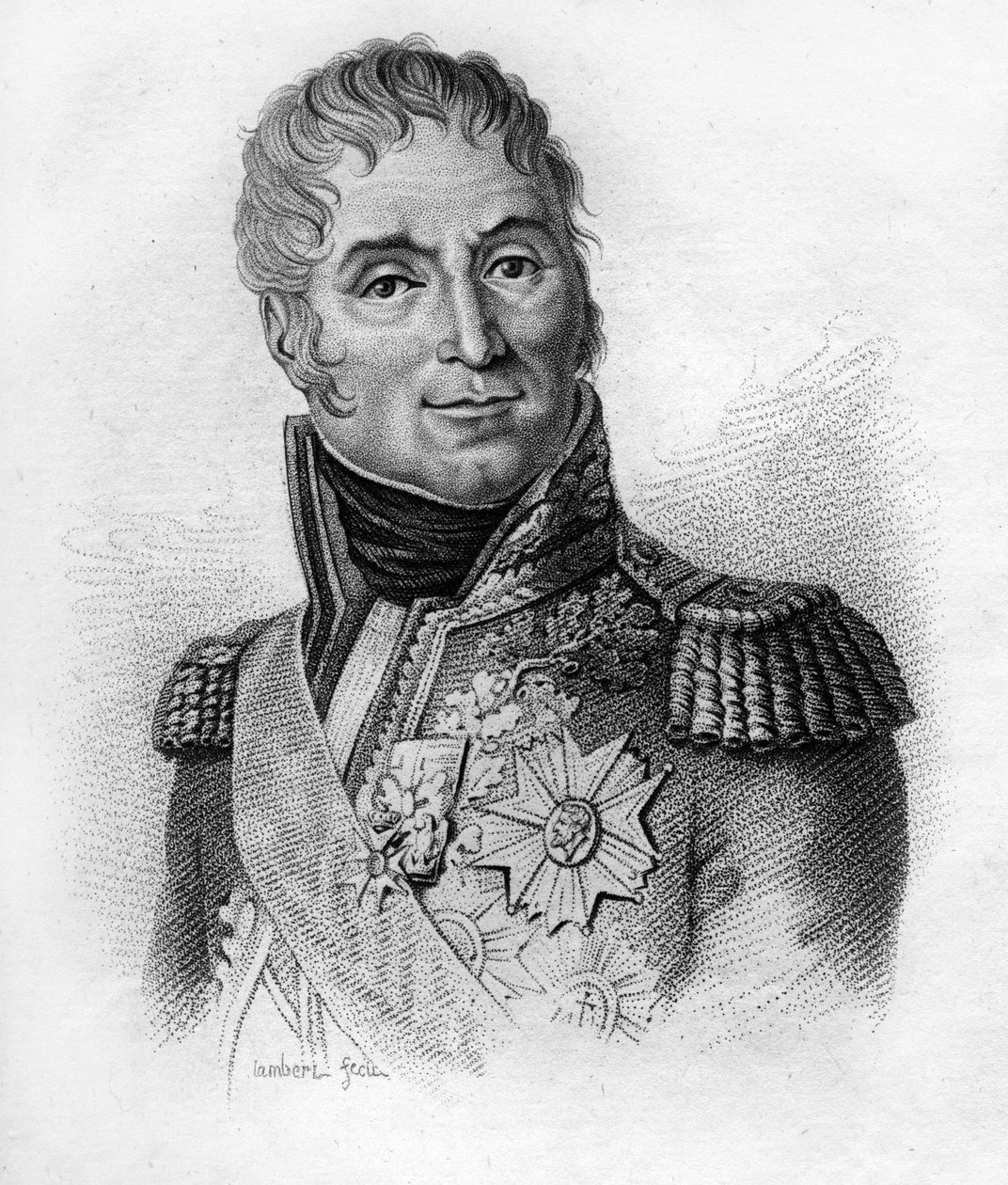 أندريه ماسينا (1758-1817) ، مارشال فرنسا ، دوق ريفولي. في "صور للجنرالات الفرنسيين بعد انتصارات وغزوات الفرنسيين. نقشها أمبرواز تارديو عام 1818 ". مجموعة ستيلا. بواسطة أمبرواز تارديو