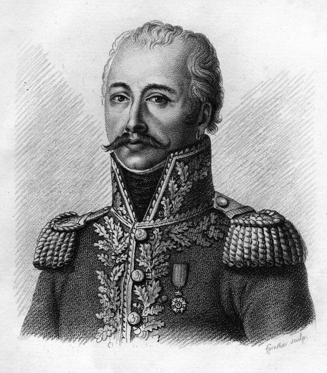 أنطوان غيوم موريلهاش من ELMAS de la COSTE dit DELMAS (1767-1813) - في صور للجنرالات الفرنسيين بعد انتصارات وغزوات الفرنسيين "". نقشها أمبرواز تارديو عام 1818. مجموعة ستيلا. "" بواسطة أمبرواز تارديو