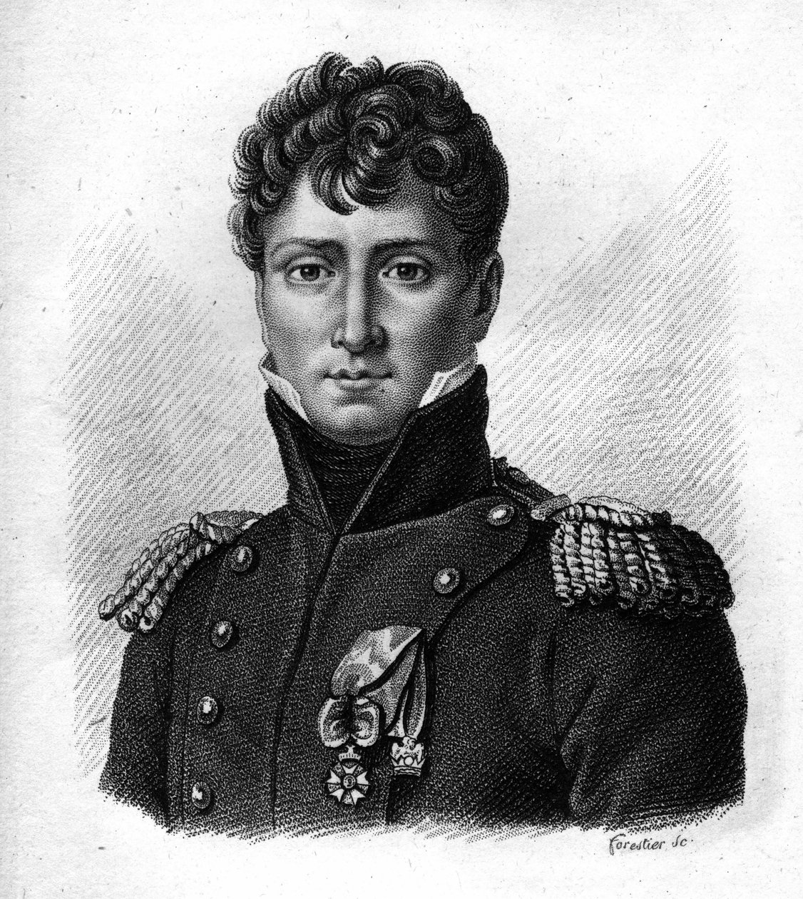 أوغست دي كولبير (1777-1809) ، الجنرال الفرنسي في "Portraits des Général Français" ". نقش بواسطة أمبرواز تارديو عام 1818. مجموعة ستيلا بواسطة أمبرواز تارديو