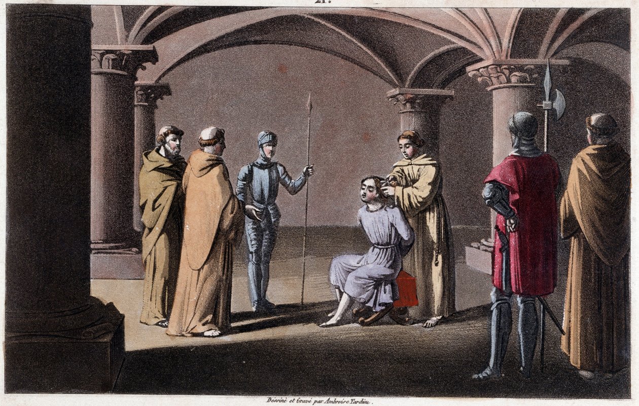 قام Childeric III بتفكيكه وإرفاقه بواسطة Pepin le Brief في دير في Saint Omer بين 742 و 749. رسم وقبر بواسطة Ambroise Tardieu في عام 1825. بواسطة أمبرواز تارديو