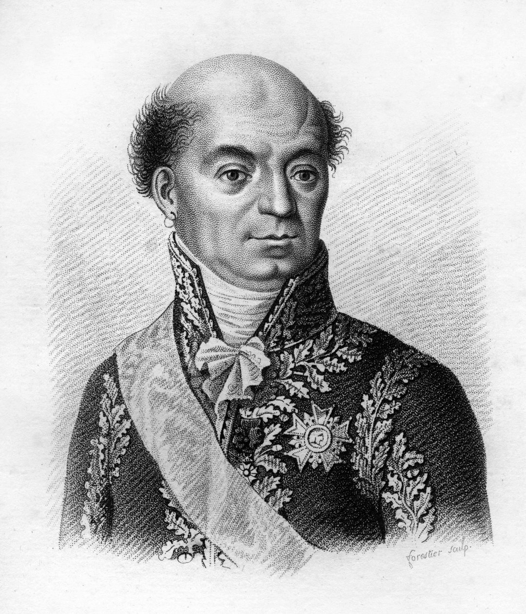 دومينيك كاثرين ، ماركيز دي بيريجنون ماريشال دو فرانس (1754-1818). - في "صور للجنرالات الفرنسيين بعد انتصارات وغزوات الفرنسيين". نقش بواسطة أمبرواز تارديو عام 1818. مجموعة ستيلا. بواسطة أمبرواز تارديو