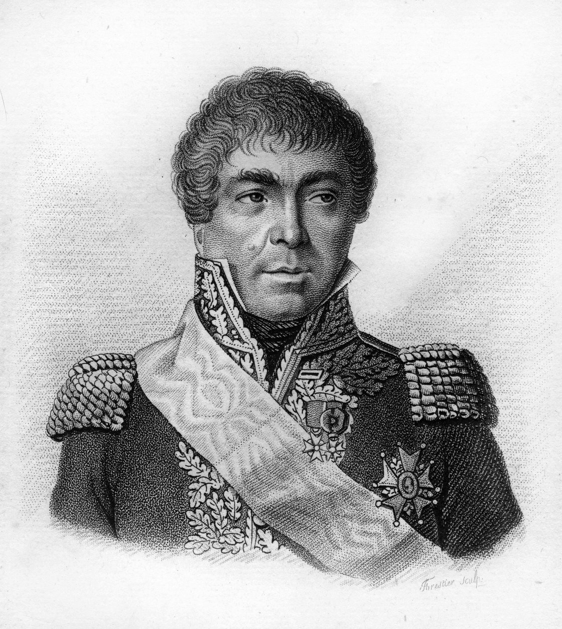 Edmé Etienne Borne DESFOURNEUES (1767-1849) - في "صور الجنرالات الفرنسيين تضم انتصارات وغزوات الفرنسيين". نقش بواسطة أمبرواز تارديو عام 1818. مجموعة ستيلا. بواسطة أمبرواز تارديو