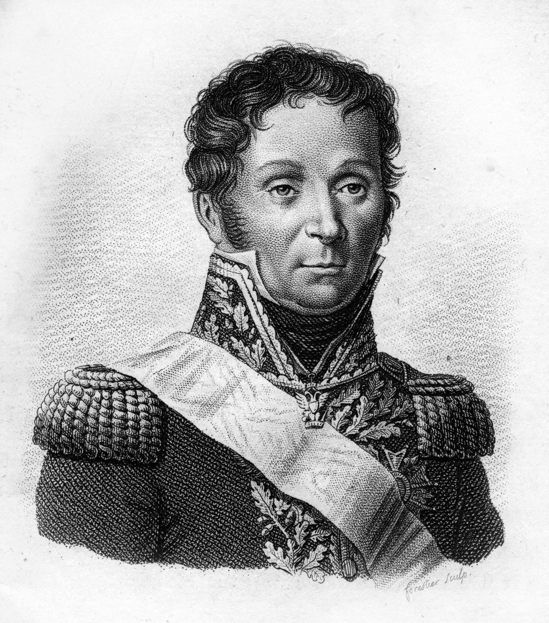 فرانسوا إتيان كيليرمان فيلس (1770-1835) ، قائد سلاح الفرسان. في "صور الجنرالات الفرنسيين بعد انتصارات وفتوحات الفرنسيين" ". نقش بواسطة أمبرواز تارديو عام 1818. مجموعة ستيلا. بواسطة أمبرواز تارديو