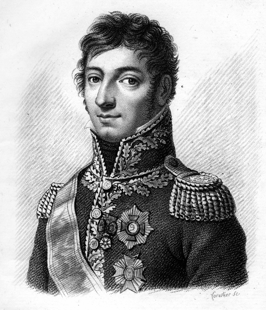 الجنرال لوفيفر ديسنويت (1773-1822) - في "صور للجنرالات الفرنسيين بعد انتصارات وغزوات الفرنسيين". نقش بواسطة أمبرواز تارديو عام 1818. مجموعة ستيلا. بواسطة أمبرواز تارديو