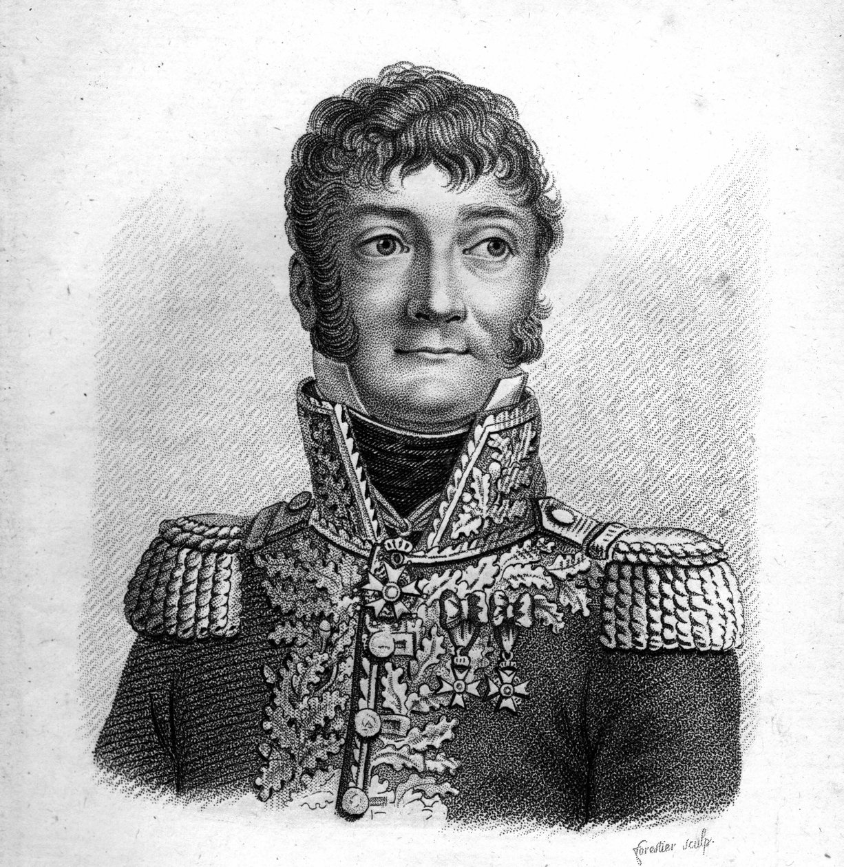جينيرال جوزيف باربانيجر. 1772-1830.in "صور الجنرالات الفرنسيين" ". نقش بواسطة أمبرواز تارديو عام 1818. مجموعة ستيلا بواسطة أمبرواز تارديو