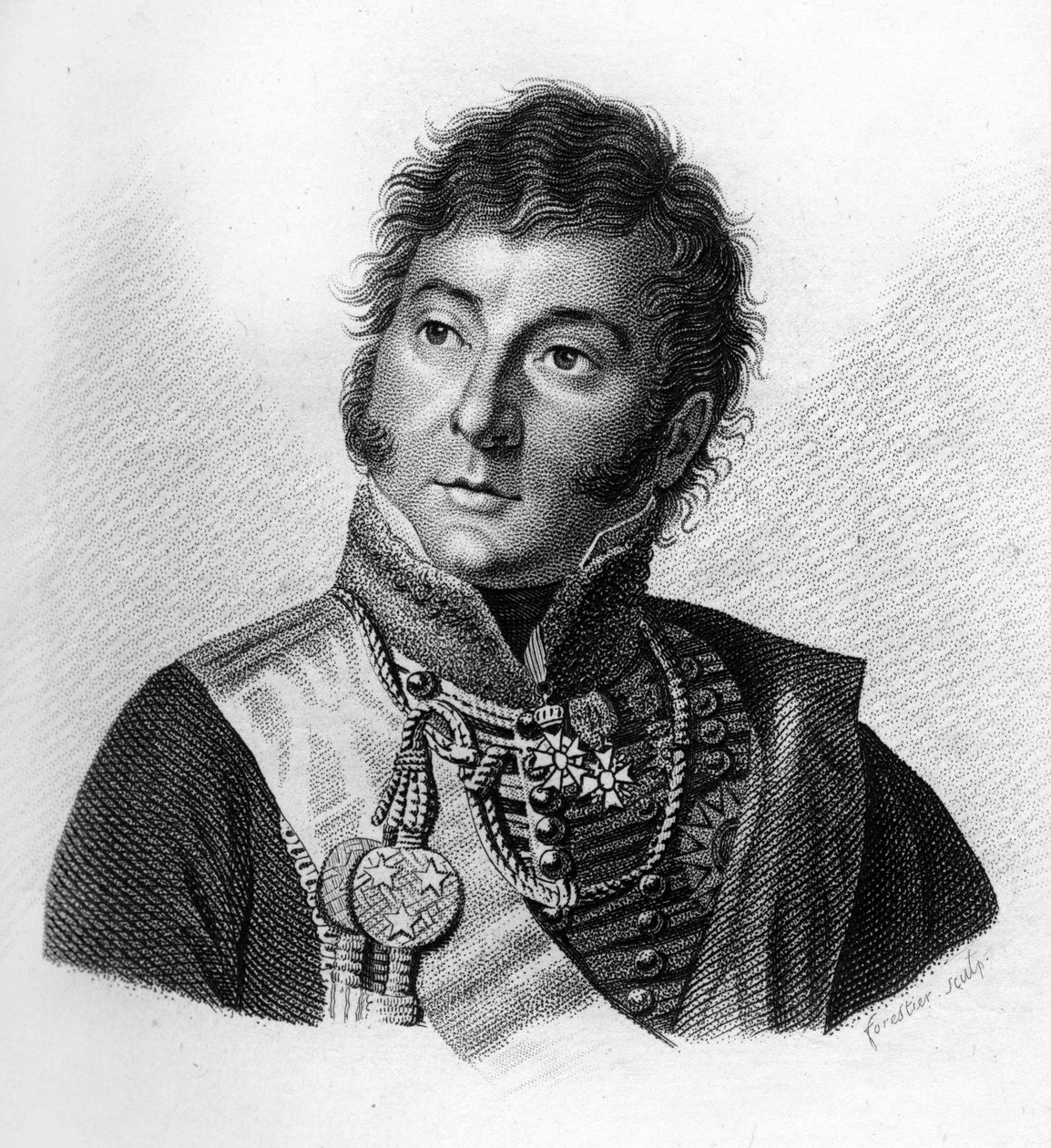 غيوم جوزيف نيكولاس لافون بلانيك (1773-1833) - في "صور للجنرالات الفرنسيين بعد انتصارات وغزوات الفرنسيين". نقش بواسطة أمبرواز تارديو عام 1818. مجموعة ستيلا. بواسطة أمبرواز تارديو