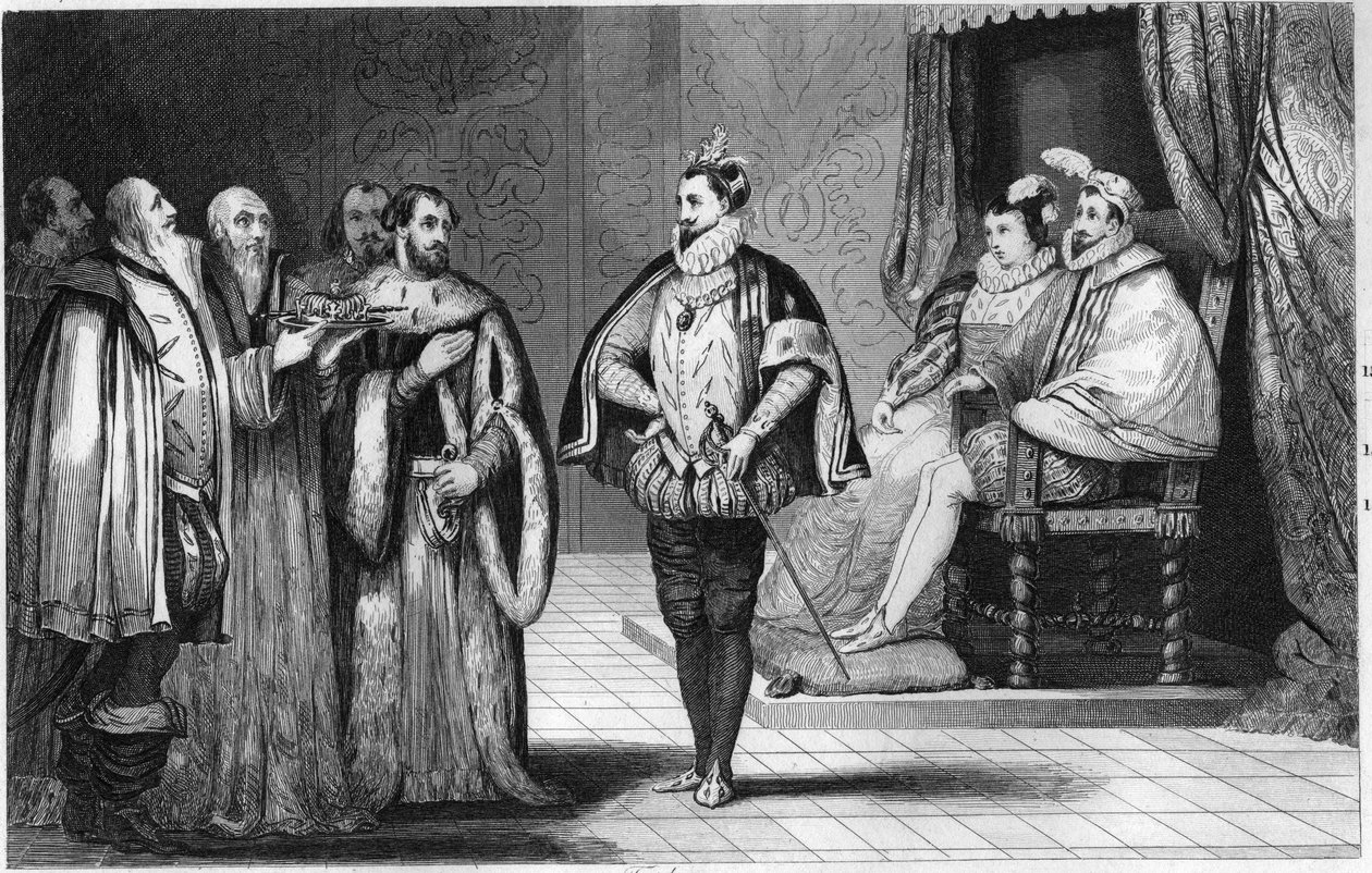 أخبر الدايت هنري دانجو (1553-1610) أنه تم انتخابه ملكًا لبولندا أمام شقيقه تشارلز التاسع (1550-1574) وكاثرين دي ميديسيس - سفراء دايت بولندا (مجلس النواب في مجلس النواب). البرلمان البولندي) أعلن أمام الدوق س بواسطة أمبرواز تارديو