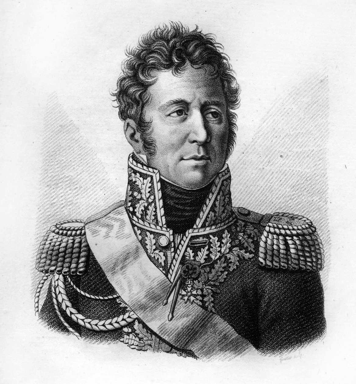 جاك ألكسندر برنارد لو ، ماركيز دي لوريستون ، مارشال فرنسا (1768-1828) - في "صور الجنرالات الفرنسيين تضم انتصارات وغزوات الفرنسيين" نقش بواسطة أمبرواز تارديو عام 1818. مجموعة ستيلا. بواسطة أمبرواز تارديو