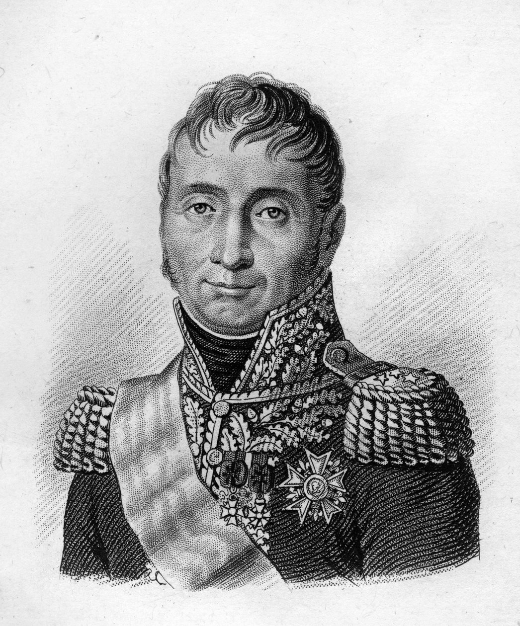 جان دومينيك كومبانز (1769-1845) - في "" صور الجنرالات الفرنسيين بعد انتصارات وغزوات الفرنسيين "". نقش بواسطة أمبرواز تارديو عام 1818. مجموعة ستيلا. بواسطة أمبرواز تارديو