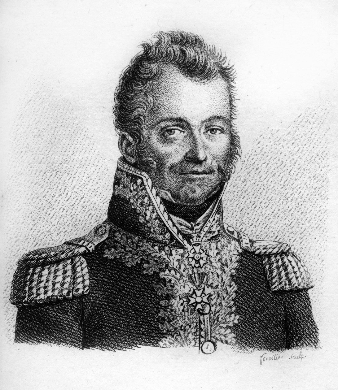 جان فرانسوا روما ، العميد (1773-1826) - في "صور الجنرالات الفرنسيين بعد انتصارات وغزوات الفرنسيين". نقش بواسطة أمبرواز تارديو عام 1818. مجموعة ستيلا. بواسطة أمبرواز تارديو