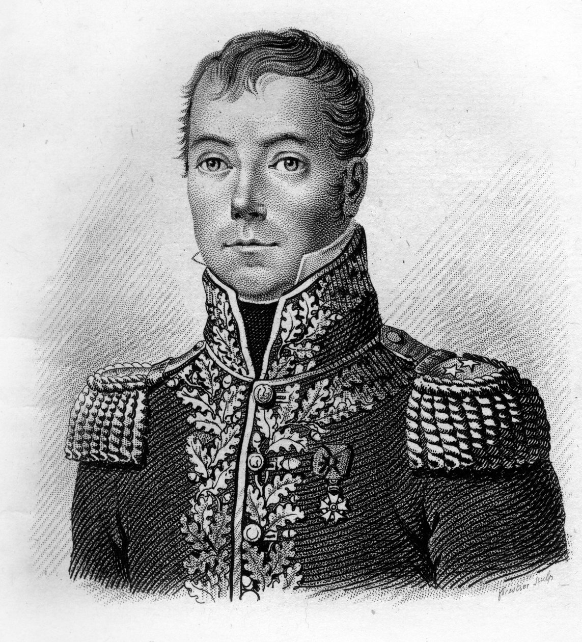 الجنرال جان بيير بيشي. 1770-1814.in "" صور الجنرالات الفرنسيين "". نقش بواسطة أمبرواز تارديو عام 1818. مجموعة ستيلا بواسطة أمبرواز تارديو