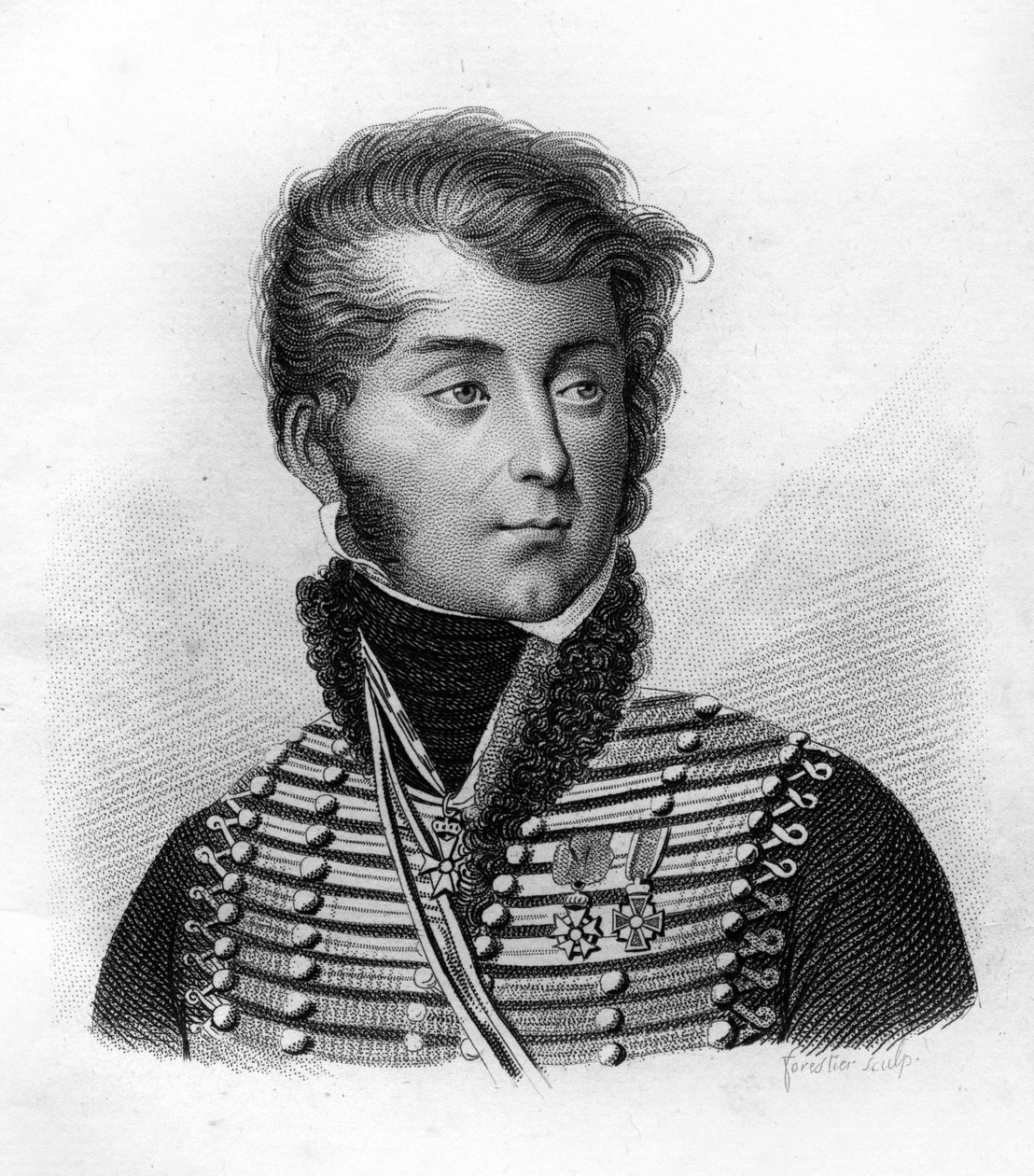 لويس فرانسوا ، بارون ليجون ، عميد ورسام عسكري (1775-1848) - في "صور للجنرالات الفرنسيين بعد انتصارات وغزوات الفرنسيين". نقش بواسطة أمبرواز تارديو عام 1818. مجموعة ستيلا. بواسطة أمبرواز تارديو