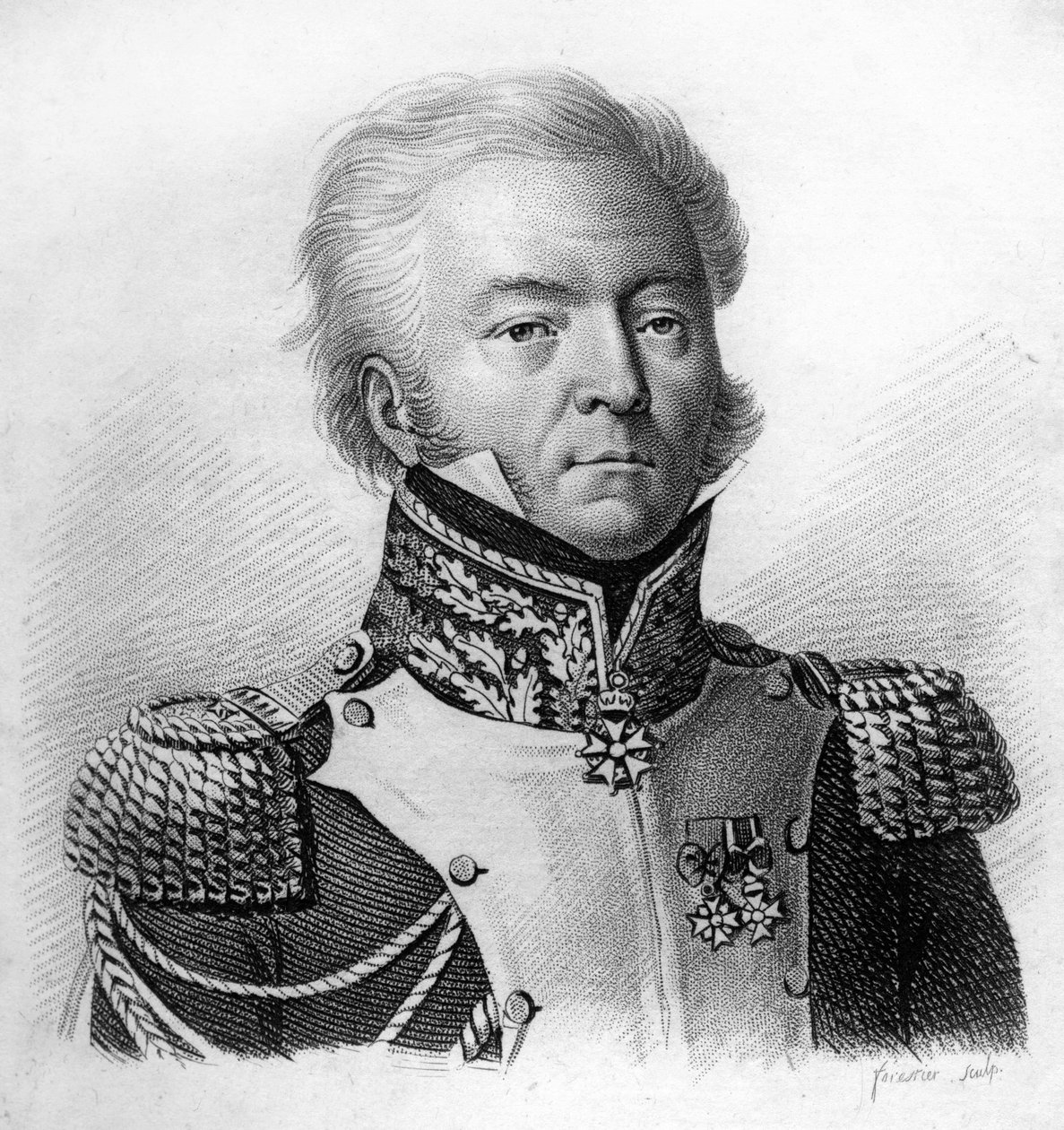 لويس ليبيك العام للقسم (1765-1847) - في "" صور الجنرالات الفرنسيين بعد انتصارات وغزوات الفرنسيين "". نقش بواسطة أمبرواز تارديو عام 1818. مجموعة ستيلا. بواسطة أمبرواز تارديو
