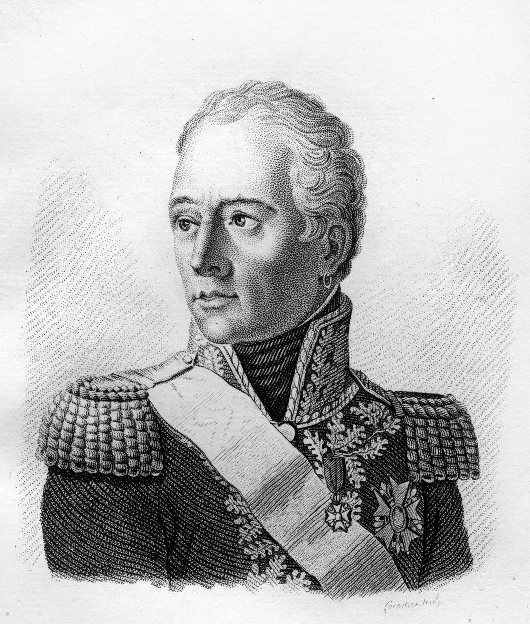 Louis Marie Turreau de Garambouville (1756-1816) ، الجنرال الفرنسي. - في "Portraits of French Generals en suite les victoires et conêtes des Français" ". نقش بواسطة أمبرواز تارديو عام 1818. مجموعة ستيلا. بواسطة أمبرواز تارديو