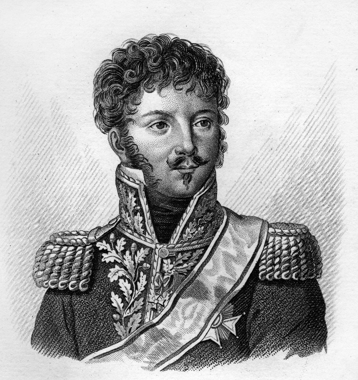 لويس بيير دي مونبرون (1770-1812) فارس مونبرون والإمبراطورية ، ثم بارون مونبرون والإمبراطورية ، ثم كونت مونبرون في "صور للجنرالات الفرنسيين بعد انتصارات وغزوات الفرنسيين". نقش بواسطة أمبرواز تا بواسطة أمبرواز تارديو