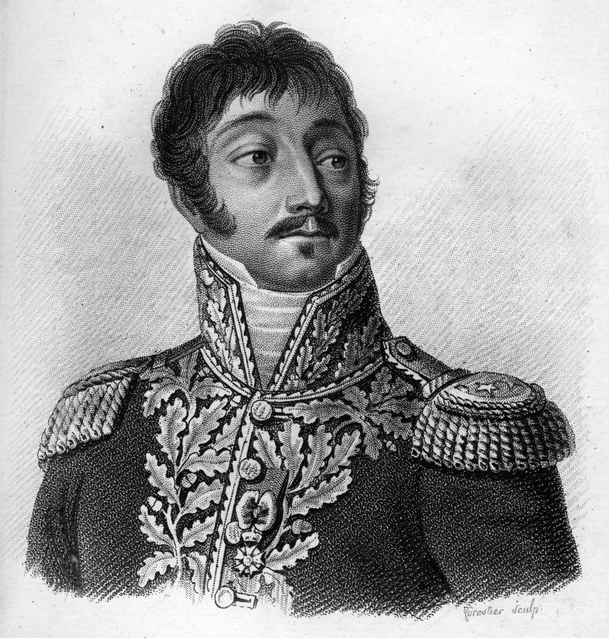 ميشيل ، سيلفستر براير (1769-1840) - في "صور للجنرالات الفرنسيين بعد انتصارات وغزوات الفرنسيين". نقش بواسطة أمبرواز تارديو عام 1818. مجموعة ستيلا. بواسطة أمبرواز تارديو