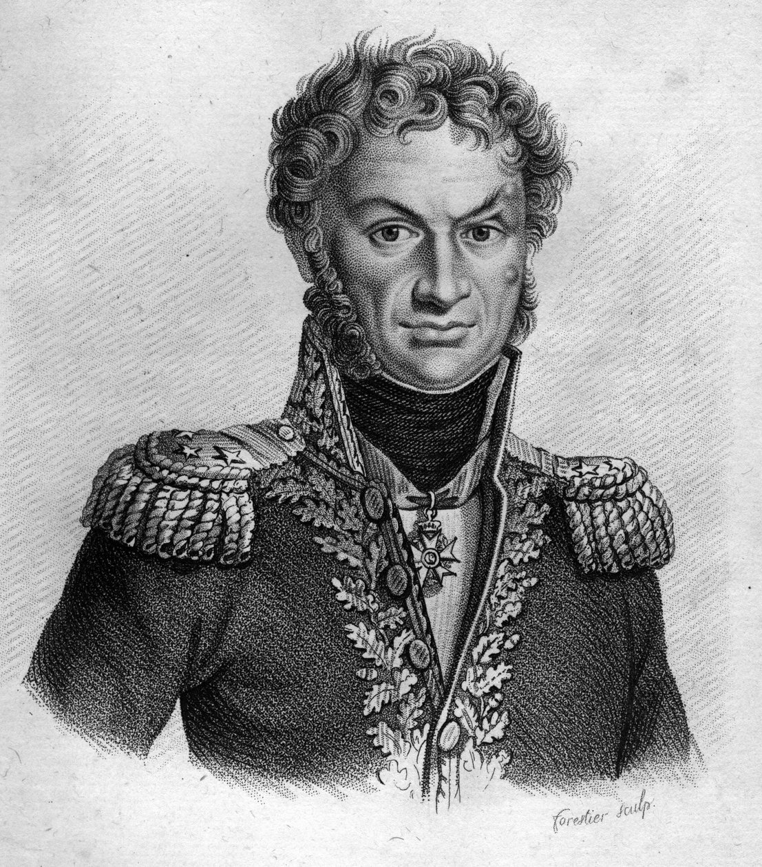 بيير كامبرون (1770-1842) ، الجنرال الفرنسي - في "صور الجنرالات الفرنسيين بعد انتصارات وغزوات الفرنسيين". نقش بواسطة أمبرواز تارديو عام 1818. مجموعة ستيلا. بواسطة أمبرواز تارديو