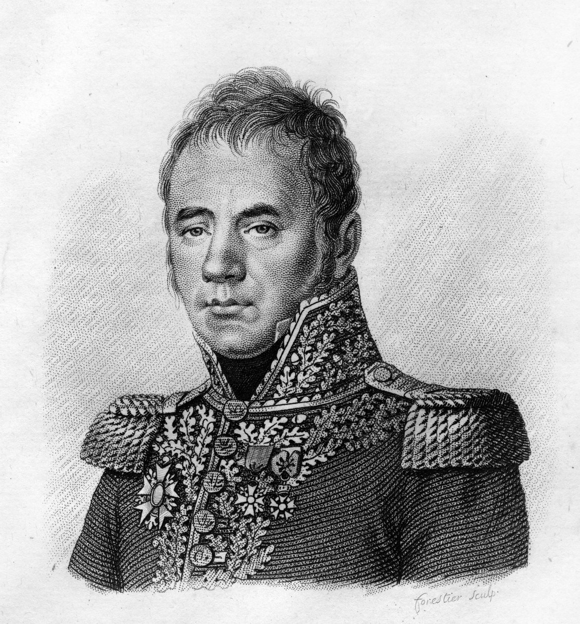 بيير جوزيف هبرت (1773-1825) - في "" صور الجنرالات الفرنسيين بعد انتصارات وغزوات الفرنسيين "". نقش بواسطة أمبرواز تارديو عام 1818. مجموعة ستيلا. بواسطة أمبرواز تارديو