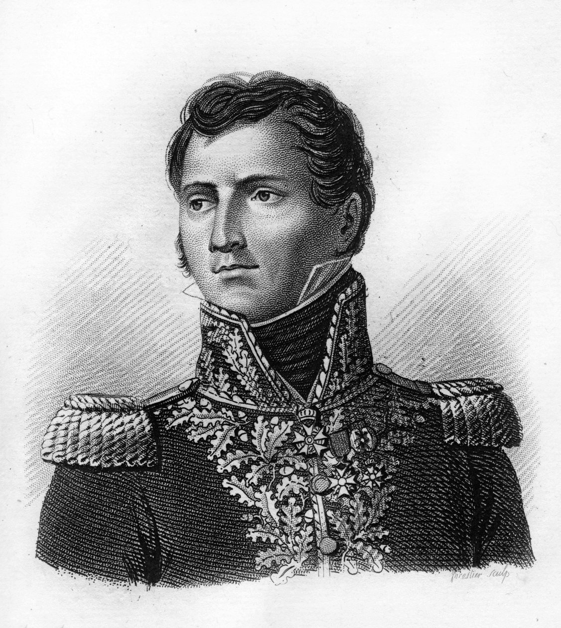 صورة للجنرال بيير فرانسوا جوزيف دو كريكس فارين 1770-1835. - في "صور للجنرالات الفرنسيين بعد انتصارات وغزوات الفرنسيين". نقش بواسطة أمبرواز تارديو عام 1818. مجموعة ستيلا. بواسطة أمبرواز تارديو
