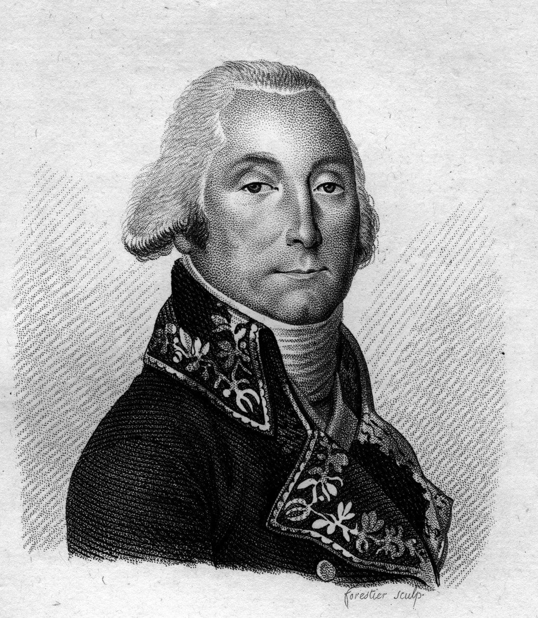 صورة لأوليفييه ماكو ريفاود دي لا رافينيير (1766-1839). General et Baron d'Empire. في "" صور الجنرالات الفرنسيين بعد انتصارات وفتوحات الفرنسيين "". نقش بواسطة أمبرواز تارديو عام 1818. مجموعة ستيلا. بواسطة أمبرواز تارديو