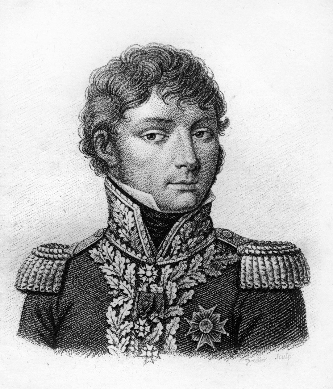 صورة من الأجناس كلود أنطوان بريفال. 1776-1853. - في "" صور الجنرالات الفرنسيين بعد انتصارات وفتوحات الفرنسيين "". نقش بواسطة أمبرواز تارديو عام 1818. مجموعة ستيلا. بواسطة أمبرواز تارديو