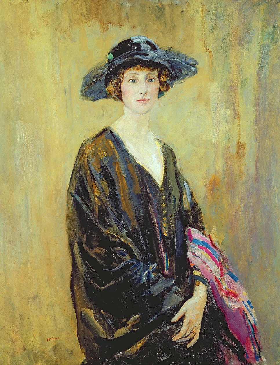 صورة لدوروثي أونا راتكليف (1891-1967) (زيت على قماش) بواسطة أمبروز ماكيفوي