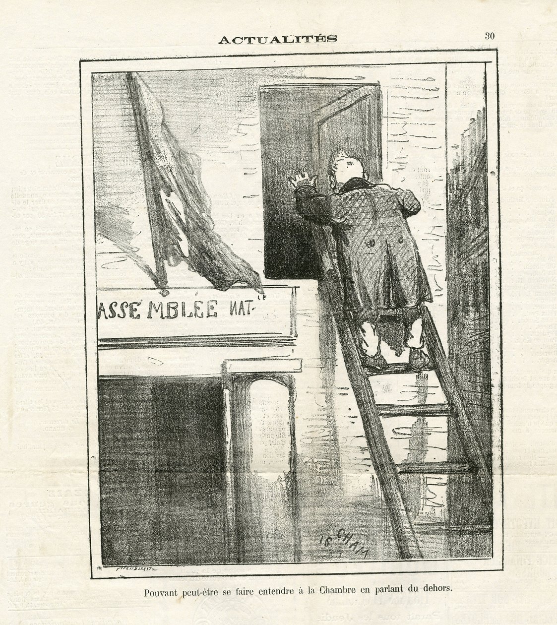 Illustration of Cham (1819-1879) in Le Charivari بواسطة أميدي دي نوي (شام)