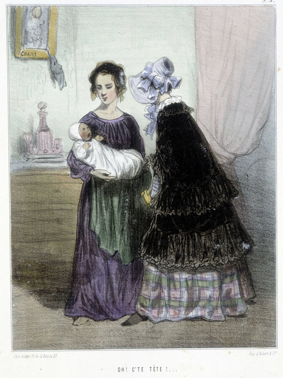 أوه ، إنه رأسك! (الأم غير المستحقة) - في "" Madeleines "لشام ، عدد 1870-1880 بواسطة أميدي دي نوي (شام)