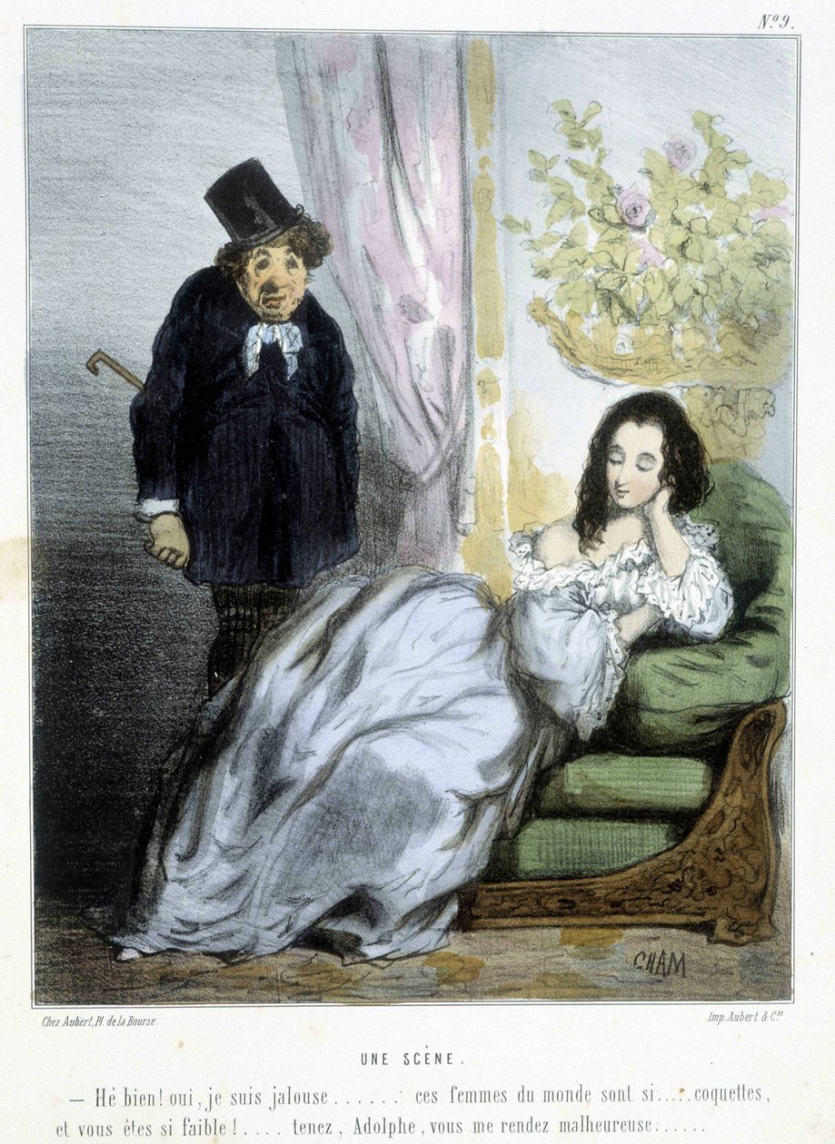 Un scène - في "" Madeleines "بقلم شام ، عدد 1870-1880 بواسطة أميدي دي نوي (شام)