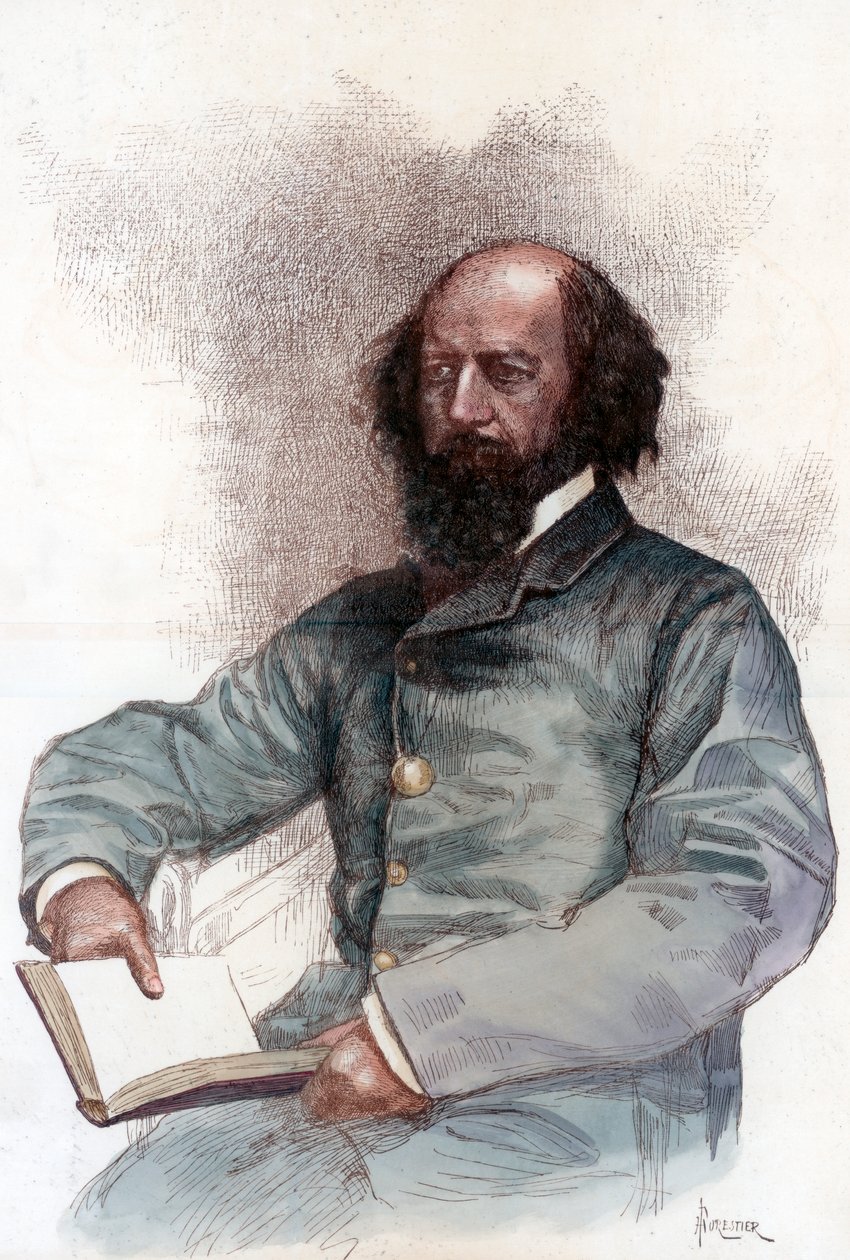ألفريد لورد تينيسون 1809-1892 ، شاعر إنجليزي ، 1884. بواسطة أميدي فوريستير