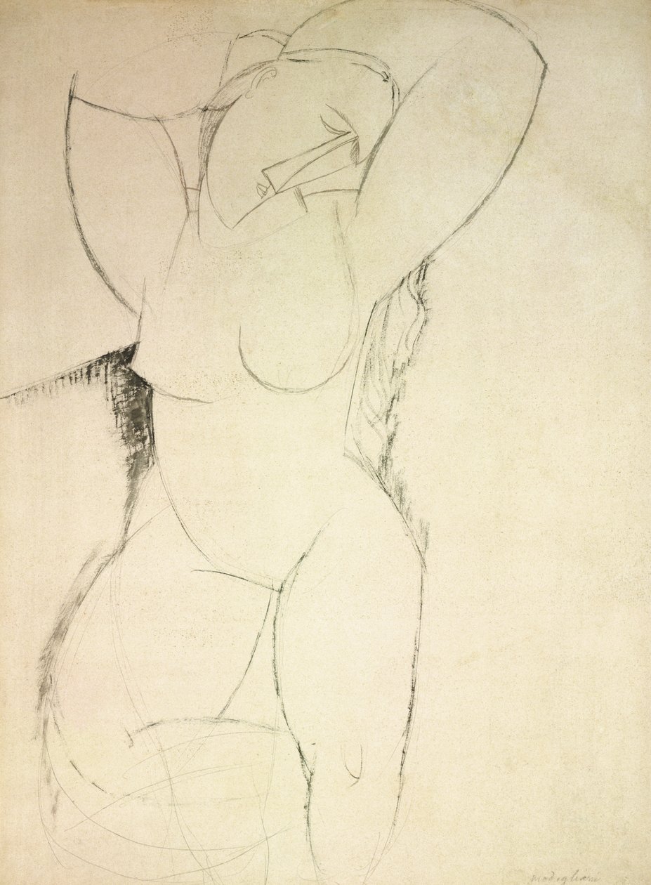 Caryatid ، c.1913-14 بواسطة أميديو موديجلياني
