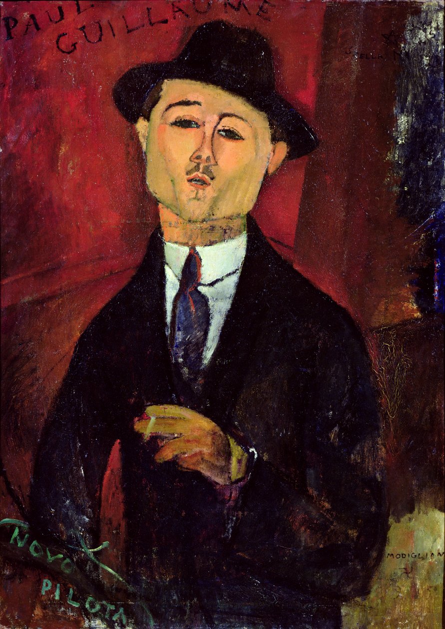 بول غيوم (1893-1934) نوفو بيلوتا ، 1915 (زيت على الكرتون) بواسطة أميديو موديجلياني