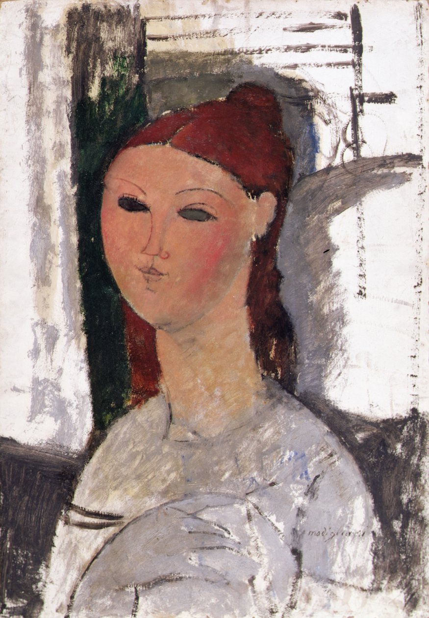 امرأة شابة ، جالسة ، حوالي عام 1915 بواسطة أميديو موديجلياني