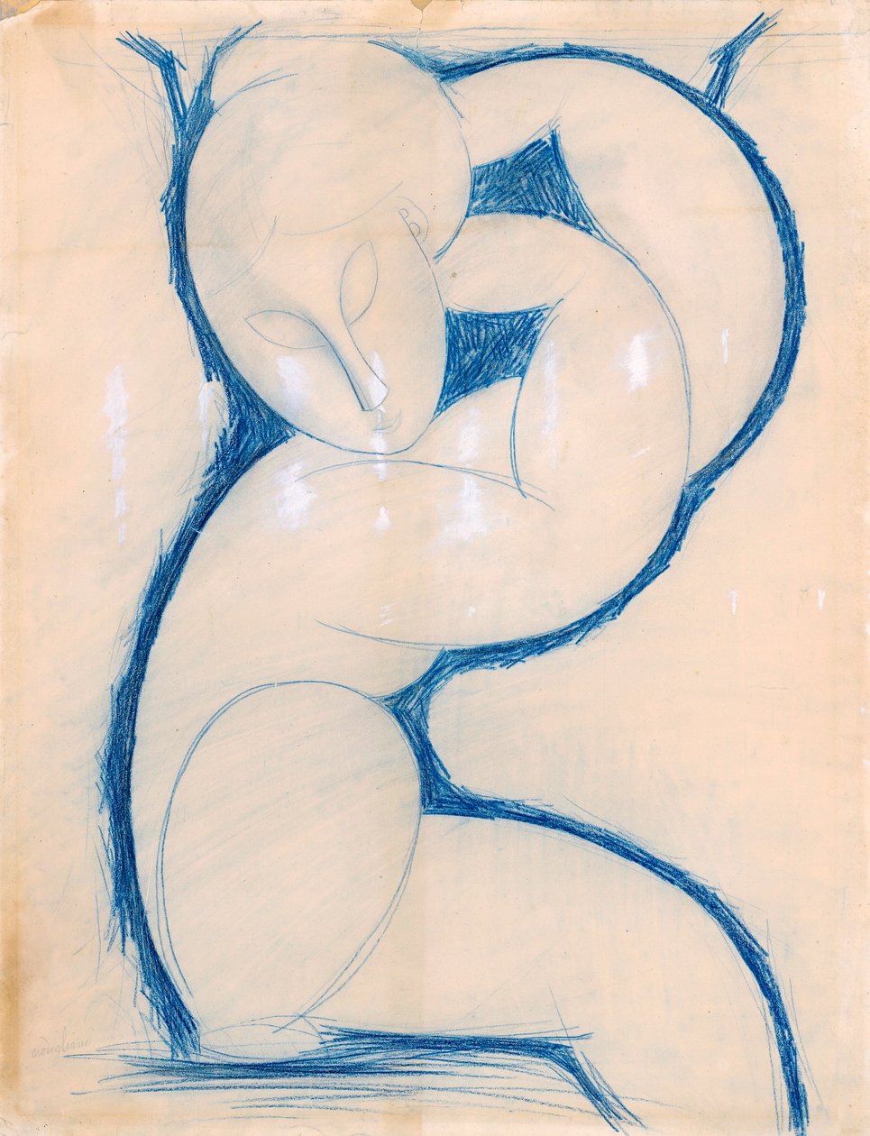 Caryatid ، 1913-1915 بواسطة أميديو موديجلياني