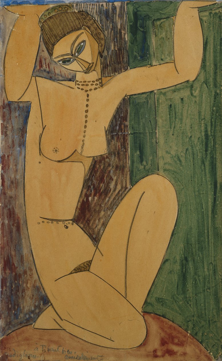 Caryatid. كارياد ، 1913 بواسطة أميديو موديجلياني