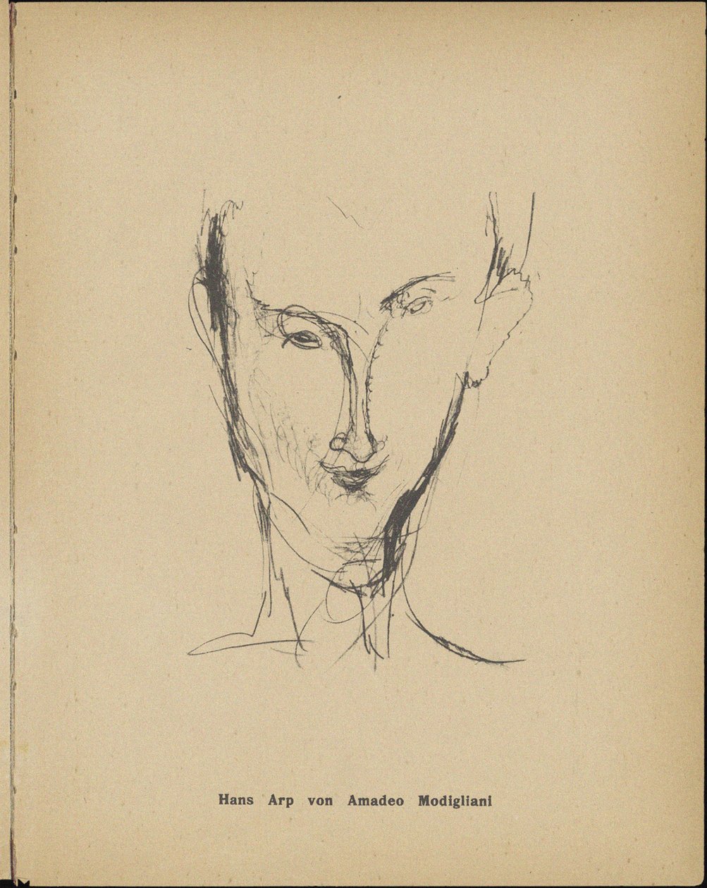 صورة هانز آرب 1886-1966 ، 1916. بواسطة أميديو موديجلياني