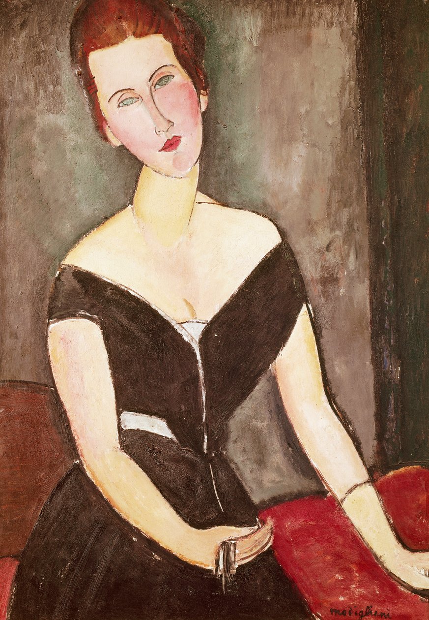 Portrait of Madame Georges Van Muyden, by Amedeo Modigliani (1884-1920), oil on canvas بواسطة أميديو موديجلياني