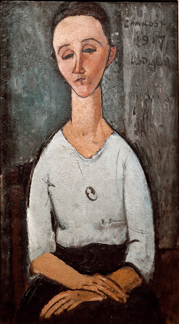 صورة للسيدة تشاكوسكا. لوحة لأميديو موديلياني (1884-1920) بواسطة أميديو موديجلياني