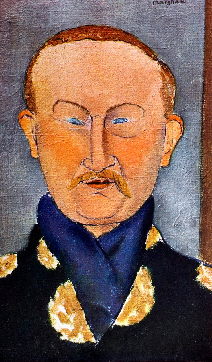 صورة الرسام ليون باكست 1866-1924 ، 1917 بواسطة أميديو موديجلياني