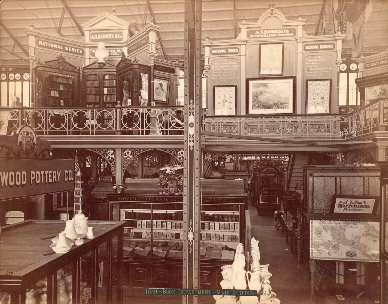 معرض AS Barnes und Co.s ، 1876 (طباعة زينية فضية) بواسطة مصور أمريكي
